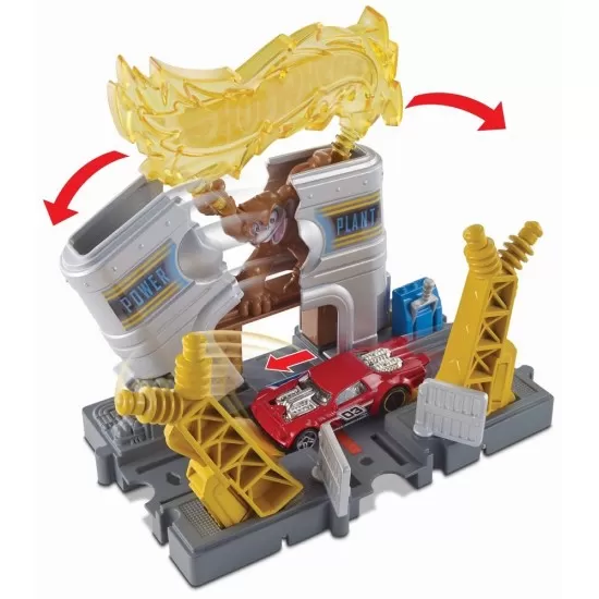 Set de joaca Hot Wheels - Explozie la fabrica Set de joaca Hot Wheels - Explozie la fabrica
