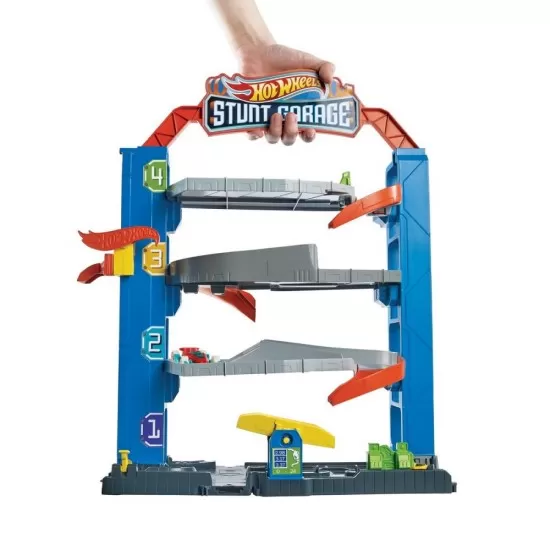 Garajul cu cascadorii Hot Wheels Garajul cu cascadorii Hot Wheels