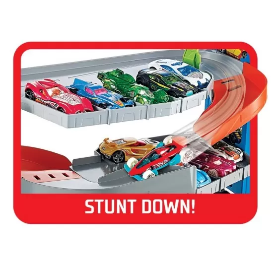 Garajul cu cascadorii Hot Wheels Garajul cu cascadorii Hot Wheels