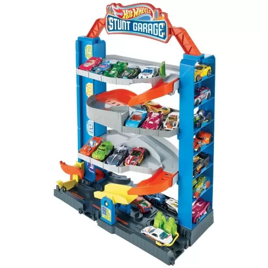 Garajul cu cascadorii Hot Wheels Garajul cu cascadorii Hot Wheels