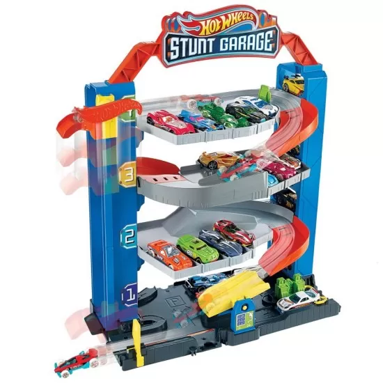 Garajul cu cascadorii Hot Wheels Garajul cu cascadorii Hot Wheels