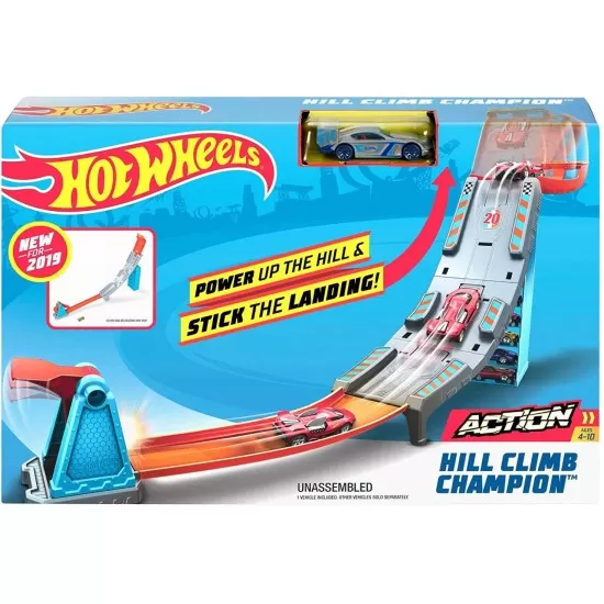 Lansator cu masinuta Power Up the Hill Hot Wheels