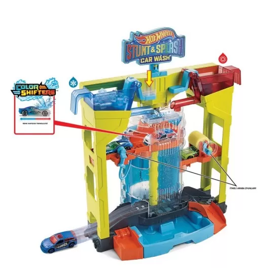 Set de joaca Hot Wheels culori schimbatoare - Spalatorie