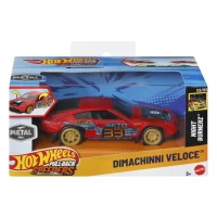 Masinuta metalica cu sistem pull back Dimachinni Veloce Night Burnerz Hot Wheels scara 1:43