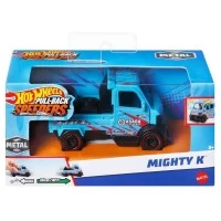 Masinuta metalica Hot Wheels cu sistem pull back Mighty K scara 1:43