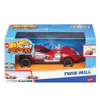 Masinuta metalica Hot Wheels cu sistem pull back Twin Mill scara 1:43