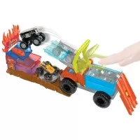 Set de joaca Hot Wheels Monster Truck Arena Smashers Color Shifters  - Salvarea lui 5-Alarm
