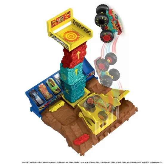 Set de joaca Hot Wheels Monster Truck Arena Smashers - Provocarea saritura cu masina Set de joaca Hot Wheels Monster Truck Arena Smashers - Provocarea saritura cu masina