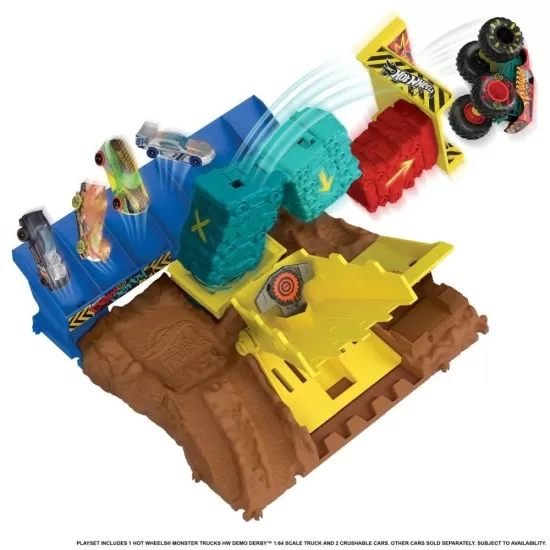 Set de joaca Hot Wheels Monster Truck Arena Smashers - Provocarea saritura cu masina Set de joaca Hot Wheels Monster Truck Arena Smashers - Provocarea saritura cu masina