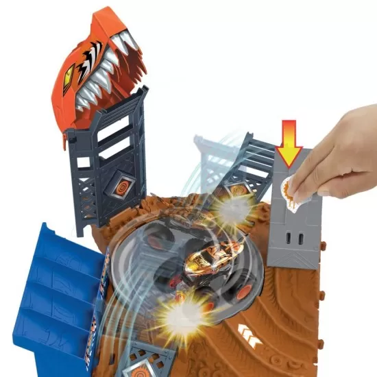 Set de joaca Hot Wheels Monster Truck Arena Smashers - Provocarea spin-out Set de joaca Hot Wheels Monster Truck Arena Smashers - Provocarea spin-out