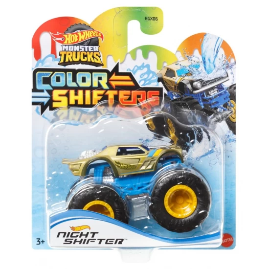 Camion Night Shifter Hot Wheels Monster Truck cu culori schimbatoare scara 1:64