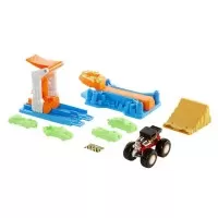 Lansator si masina Monster Truck Hot Wheels