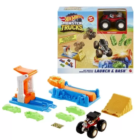 Lansator si masina Monster Truck Hot Wheels Lansator si masina Monster Truck Hot Wheels