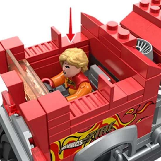 Set constructie 5 Alarm Mega Hot Wheels Monster Truck 284 piese Set constructie 5 Alarm Mega Hot Wheels Monster Truck 284 piese
