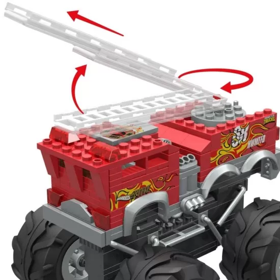 Set constructie 5 Alarm Mega Hot Wheels Monster Truck 284 piese Set constructie 5 Alarm Mega Hot Wheels Monster Truck 284 piese