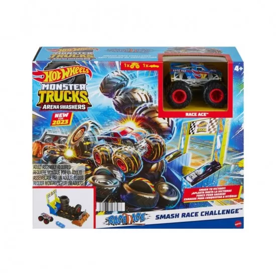 Set de joaca Hot Wheels Monster Trucks Entry Challenge Arena Smashers - Provocarea Smash Race Set de joaca Hot Wheels Monster Trucks Entry Challenge Arena Smashers - Provocarea Smash Race