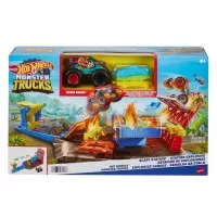 Set Hot Wheels Monster Trucks Blast Station 