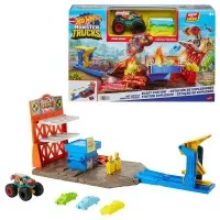 Set Hot Wheels Monster Trucks Blast Station 