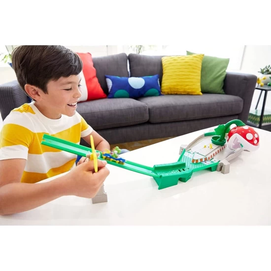 Pista Mario Kart planta Piranha Hot Wheels 