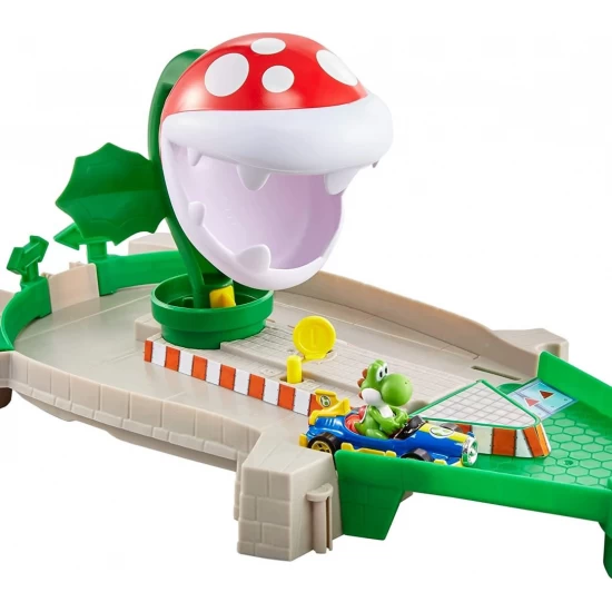 Pista Mario Kart planta Piranha Hot Wheels 