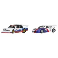 Set 2 masinute metalice Hot Wheels Premium BMW 320 Group 5 si BMW 3 GTR 2001 scara 1:64