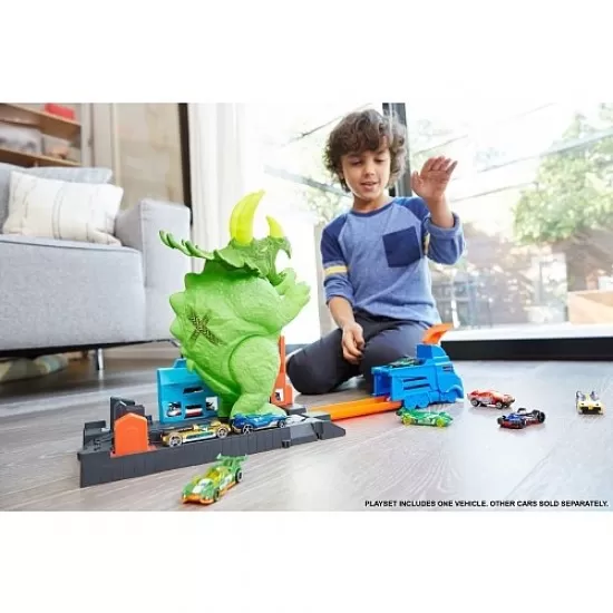 Set de joaca Hot Wheels - Dinozaurul furios Set de joaca Hot Wheels - Dinozaurul furios