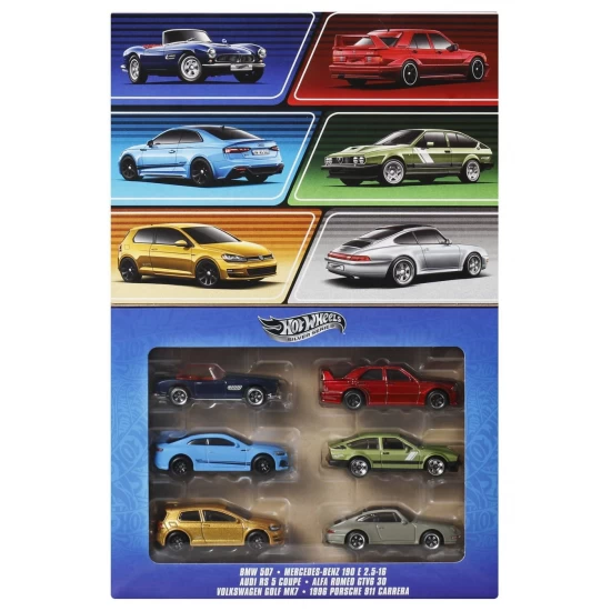 Set 6 masinute metalice Hot Wheels Silver Series Euro Style Set 6 masinute metalice Hot Wheels Silver Series Euro Style