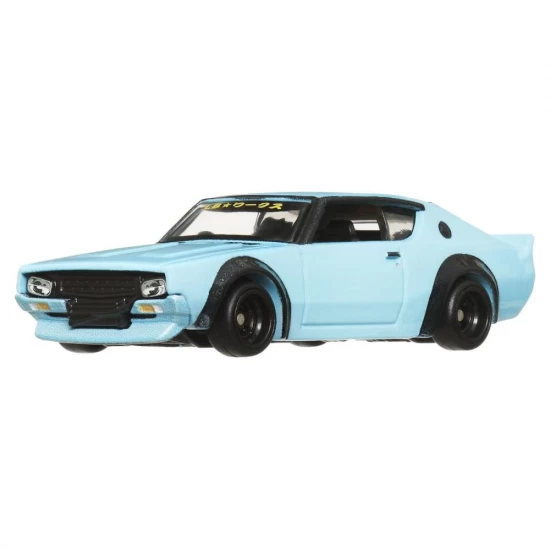 Camion transportator Hot Wheels Fleet Flyer cu masinuta Nissan Skyline 2000 GT-R LBWK scara 1:64