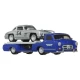Transportator Hot Wheels Mercedes-Benz 55 Blaues Wunder cu masinuta Mercedes-Benz 300 SL scara 1:64 Transportator Hot Wheels Mercedes-Benz 55 Blaues Wunder cu masinuta Mercedes-Benz 300 SL scara 1:64