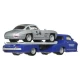 Transportator Hot Wheels Mercedes-Benz 55 Blaues Wunder cu masinuta Mercedes-Benz 300 SL scara 1:64 Transportator Hot Wheels Mercedes-Benz 55 Blaues Wunder cu masinuta Mercedes-Benz 300 SL scara 1:64