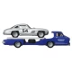 Transportator Hot Wheels Mercedes-Benz 55 Blaues Wunder cu masinuta Mercedes-Benz 300 SL scara 1:64 Transportator Hot Wheels Mercedes-Benz 55 Blaues Wunder cu masinuta Mercedes-Benz 300 SL scara 1:64