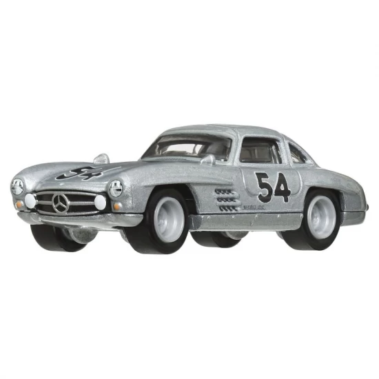 Transportator Hot Wheels Mercedes-Benz 55 Blaues Wunder cu masinuta Mercedes-Benz 300 SL scara 1:64 Transportator Hot Wheels Mercedes-Benz 55 Blaues Wunder cu masinuta Mercedes-Benz 300 SL scara 1:64