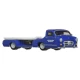 Transportator Hot Wheels Mercedes-Benz 55 Blaues Wunder cu masinuta Mercedes-Benz 300 SL scara 1:64 Transportator Hot Wheels Mercedes-Benz 55 Blaues Wunder cu masinuta Mercedes-Benz 300 SL scara 1:64