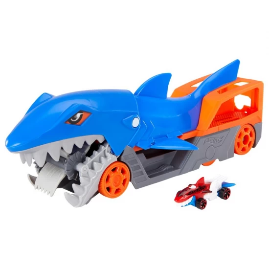 Transportator Hot Wheels rechin cu masinuta inclusa