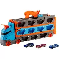 Mega transportator masini si pista 2 in 1 Hot Wheels