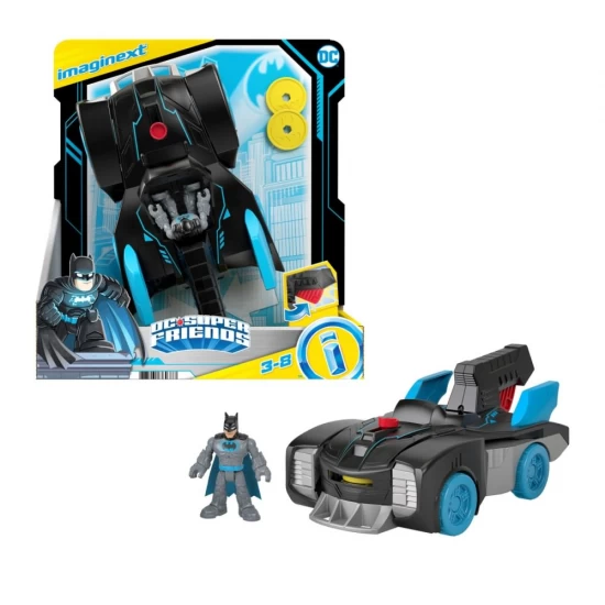 Vehicul cu figurina Bat-Tech Batmobil Imaginext DC Super Friends Vehicul cu figurina Bat-Tech Batmobil Imaginext DC Super Friends
