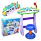 Instrument muzical pianina electronica Malplay cu scaun si microfon 45 cm inaltime albastru Instrument muzical pianina electronica Malplay cu scaun si microfon 45 cm inaltime albastru
