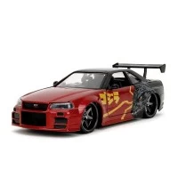 Masinuta metalica Jada Godzilla Nissan Skyline GTR scara 1:24