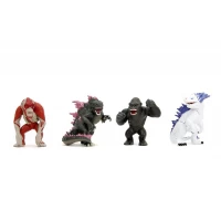 Set 4 figurine metalice Jada Godzilla 6.5 cm