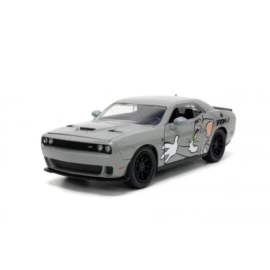 Masina metalica Dodge Challenger Hellcat scara 1:24 cu figurina Jerry Masina metalica Dodge Challenger Hellcat scara 1:24 cu figurina Jerry
