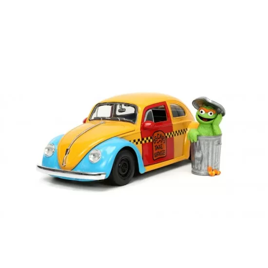 Masinuta metalica Jada Sesame Street 1959 VW Beetle scara 1:24 Masinuta metalica Jada Sesame Street 1959 VW Beetle scara 1:24
