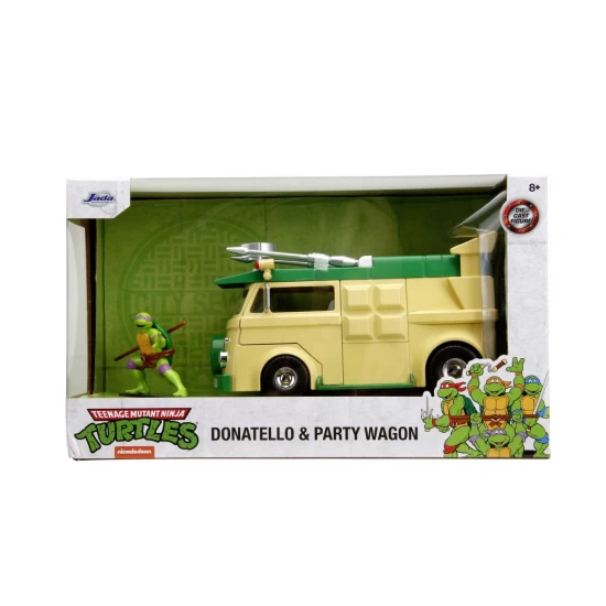 Set figurina Donatello si masina metalica Testoasele Ninja scara 1:24 Set figurina Donatello si masina metalica Testoasele Ninja scara 1:24