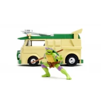 Set figurina Donatello si masina metalica Testoasele Ninja scara 1:24
