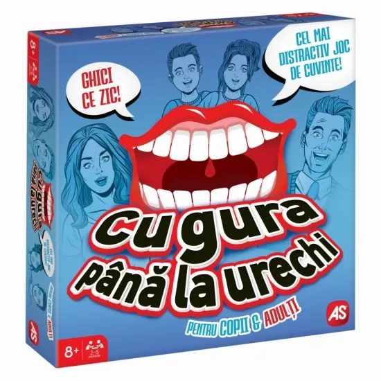 Joc pentru adulti si copii - Cu gura pana la urechi
