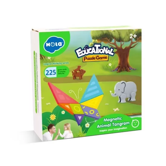 Joc educational Tangram magnetic Hola Toys