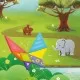 Joc educational Tangram magnetic Hola Toys