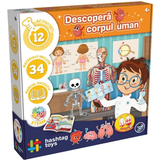 Joc educativ, Descopera corpul uman, +4 ani