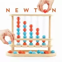 Joc Marbles Newton 5 in Linie din lemn