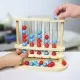 Joc Marbles Newton 5 in Linie din lemn Joc Marbles Newton 5 in Linie din lemn