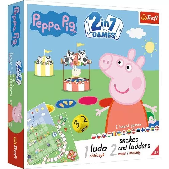 Joc Peppa Pig 2 in 1- Ludo si serpisori scari Joc Peppa Pig 2 in 1- Ludo si serpisori scari